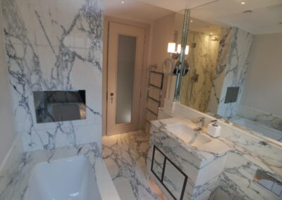 white-marble-bathroom-arabescato-corchia-shower-enclosure-bath-london