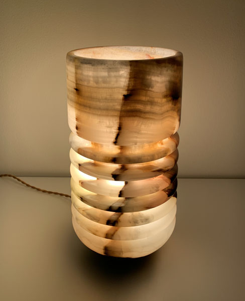 Nuria Boreal Onyx Table Lamp Stone, Onyx Table Lamp