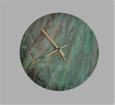 marble-wall-clock-emerald-quartzite