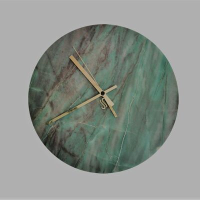 marble-wall-clock-emerald-quartzite