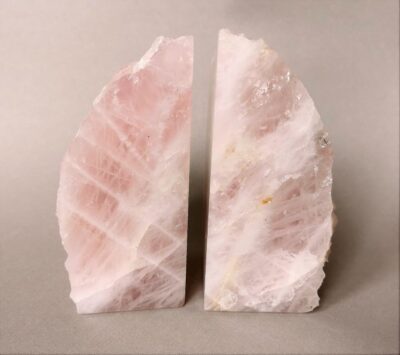 rose-quartz-bookends