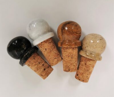 marble wine stoppers assorted colours