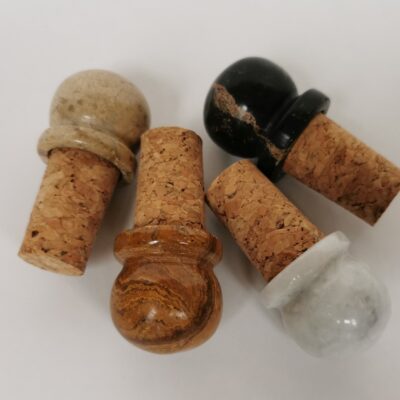 marble wine stoppers assorted colours