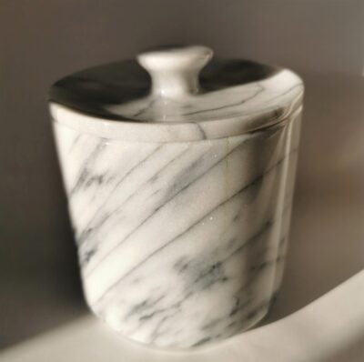 marble pot with lid