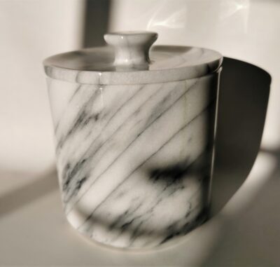 marble pot with lid