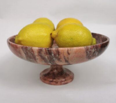 red marble fruit bowl