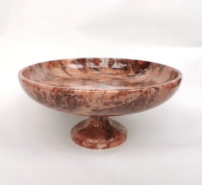 red marble fruit bowl