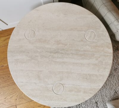 Travertine Romano side table