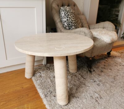 Travertine Romano side table